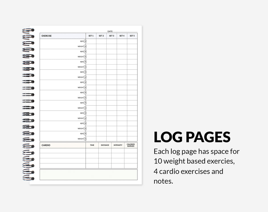 Gym Diary and Workout Log Book