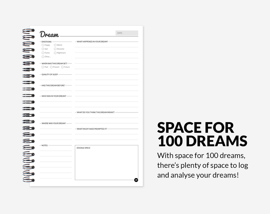 Log your dreams in our dream journal