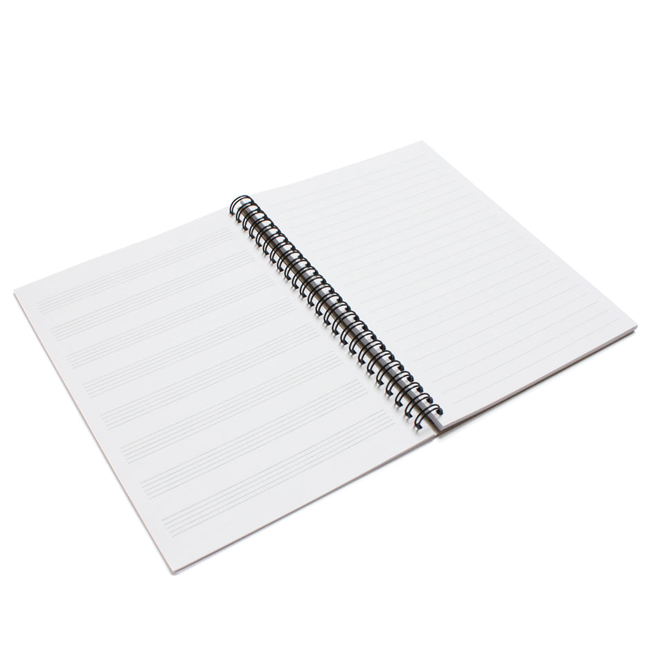 Music Manuscript and Lined Notebook